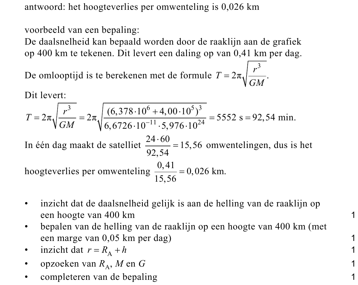 beoordelingsmodel vraag 18