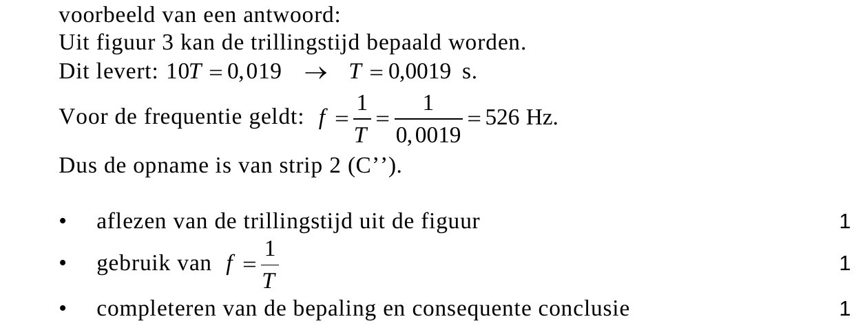 beoordelingsmodel vraag 1