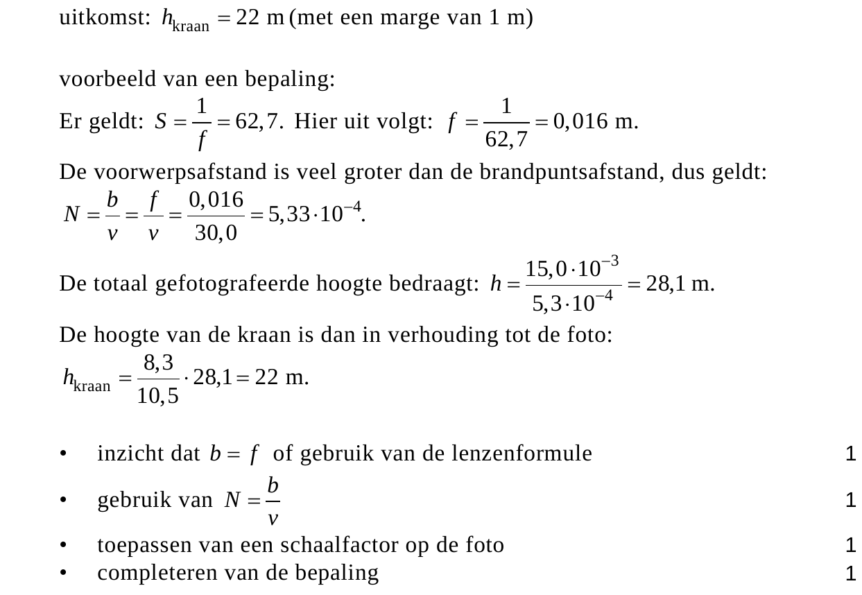 beoordelingsmodel vraag 15