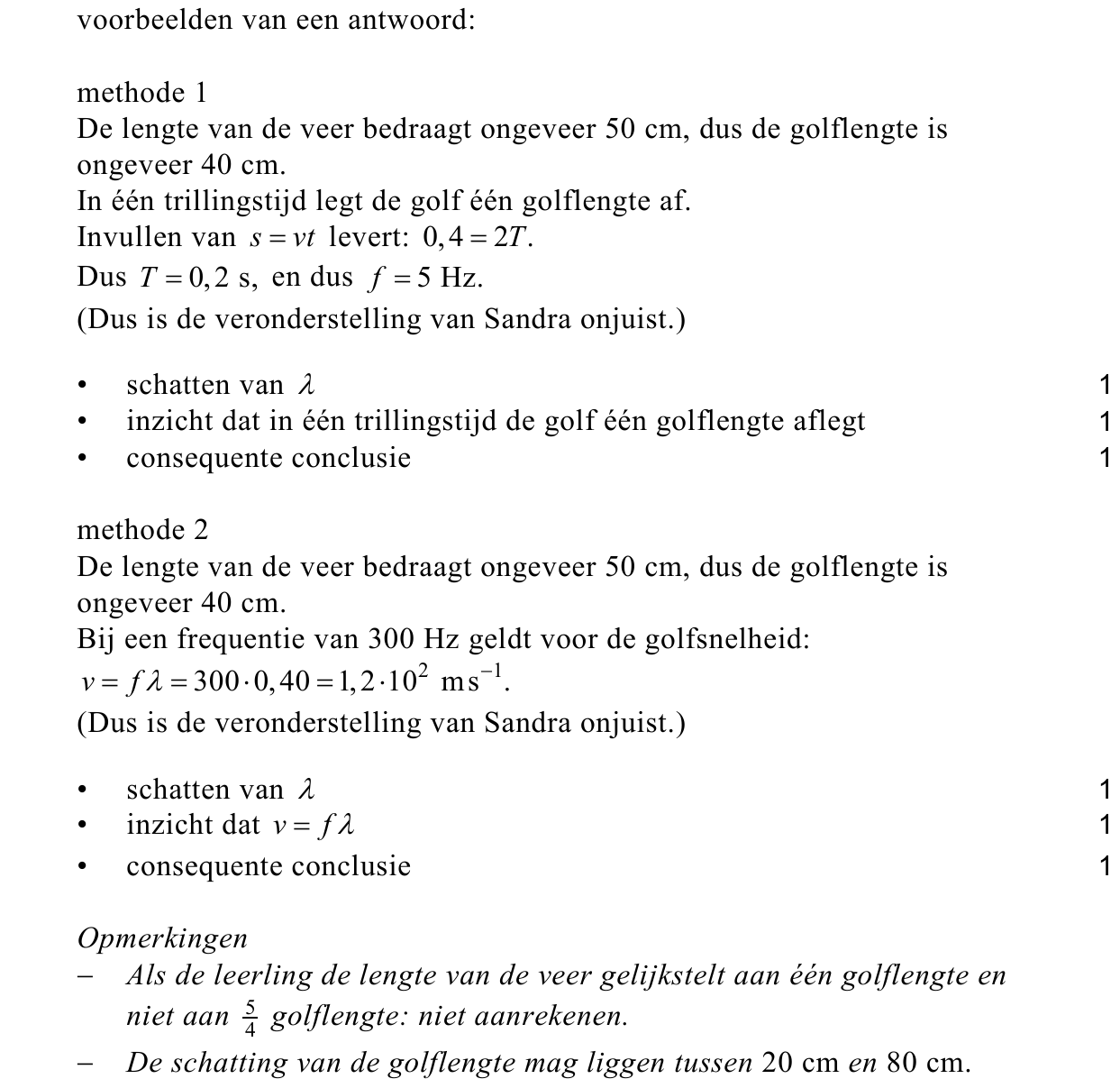 beoordelingsmodel vraag 13