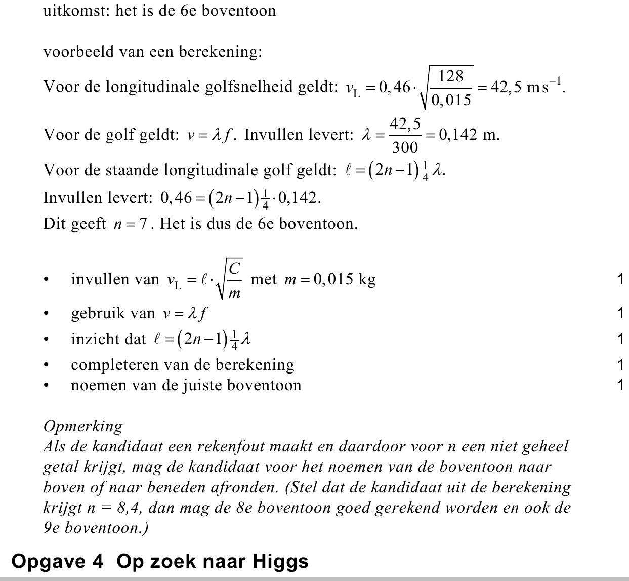beoordelingsmodel vraag 15