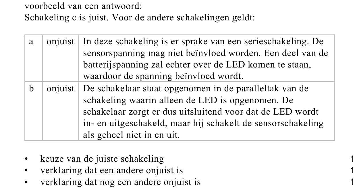 beoordelingsmodel vraag 9
