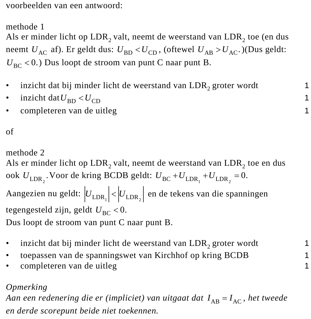 beoordelingsmodel vraag 3