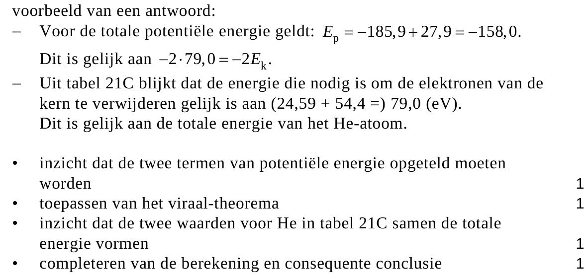beoordelingsmodel vraag 15