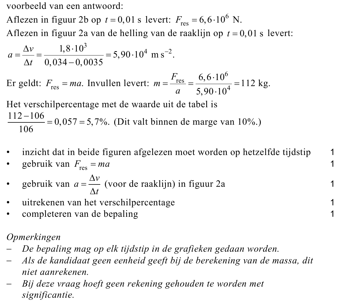 beoordelingsmodel vraag 2