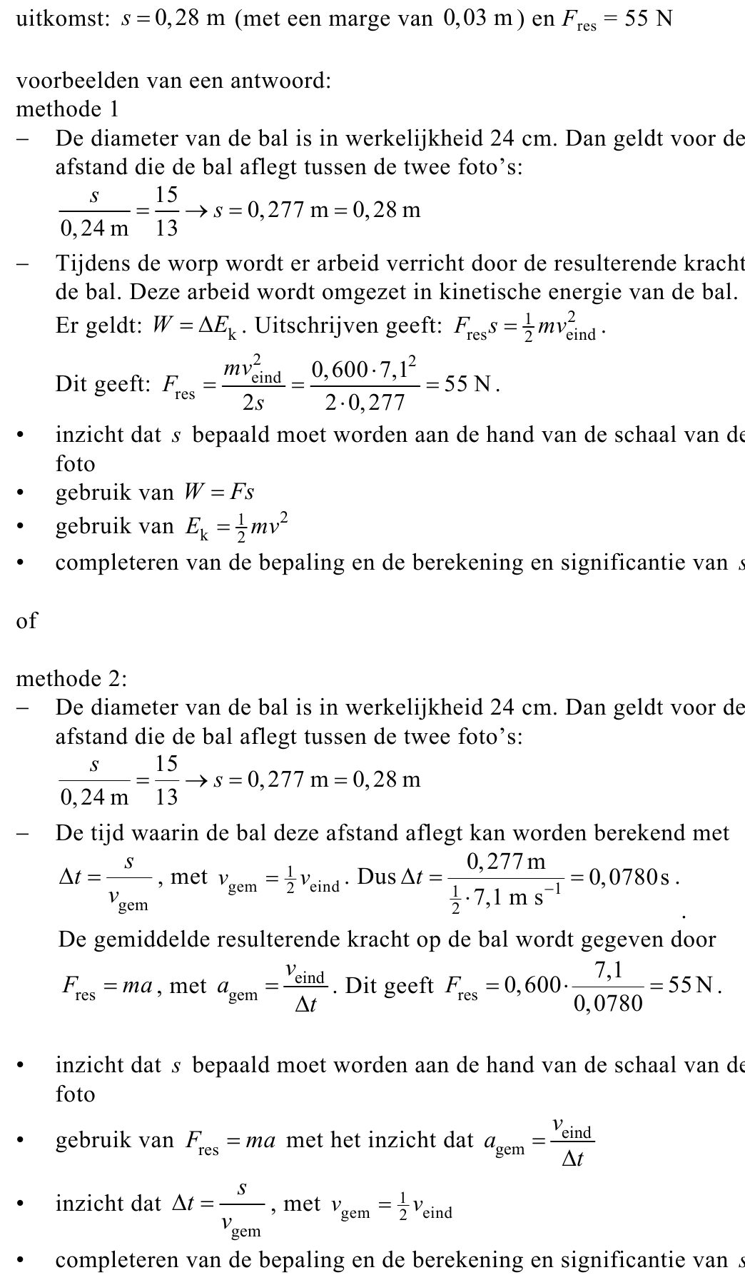 beoordelingsmodel vraag 2