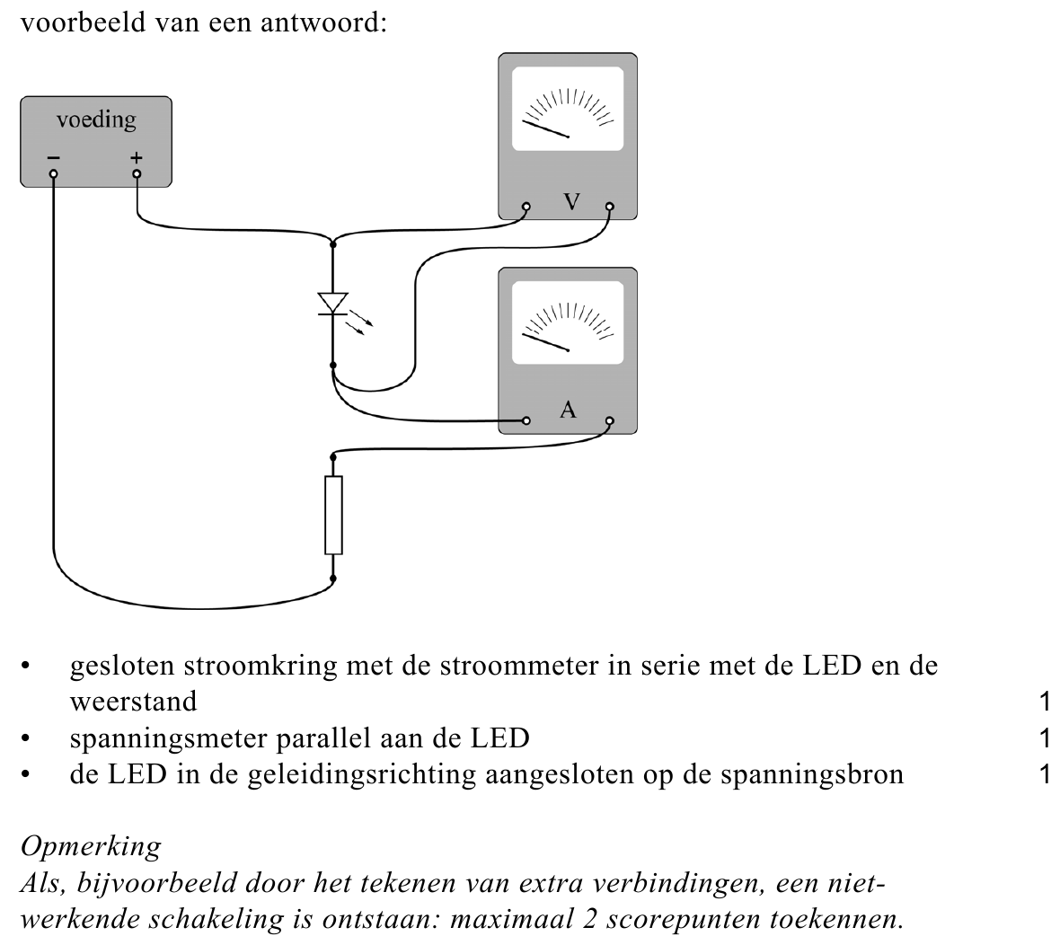 beoordelingsmodel vraag 1