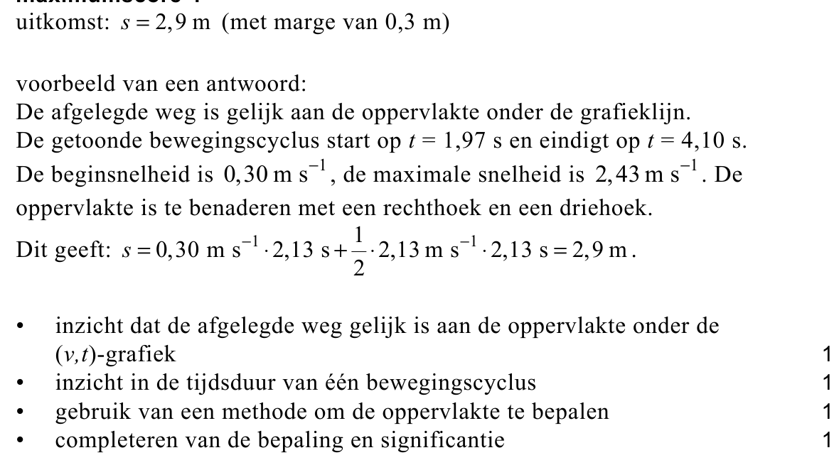 beoordelingsmodel vraag 1