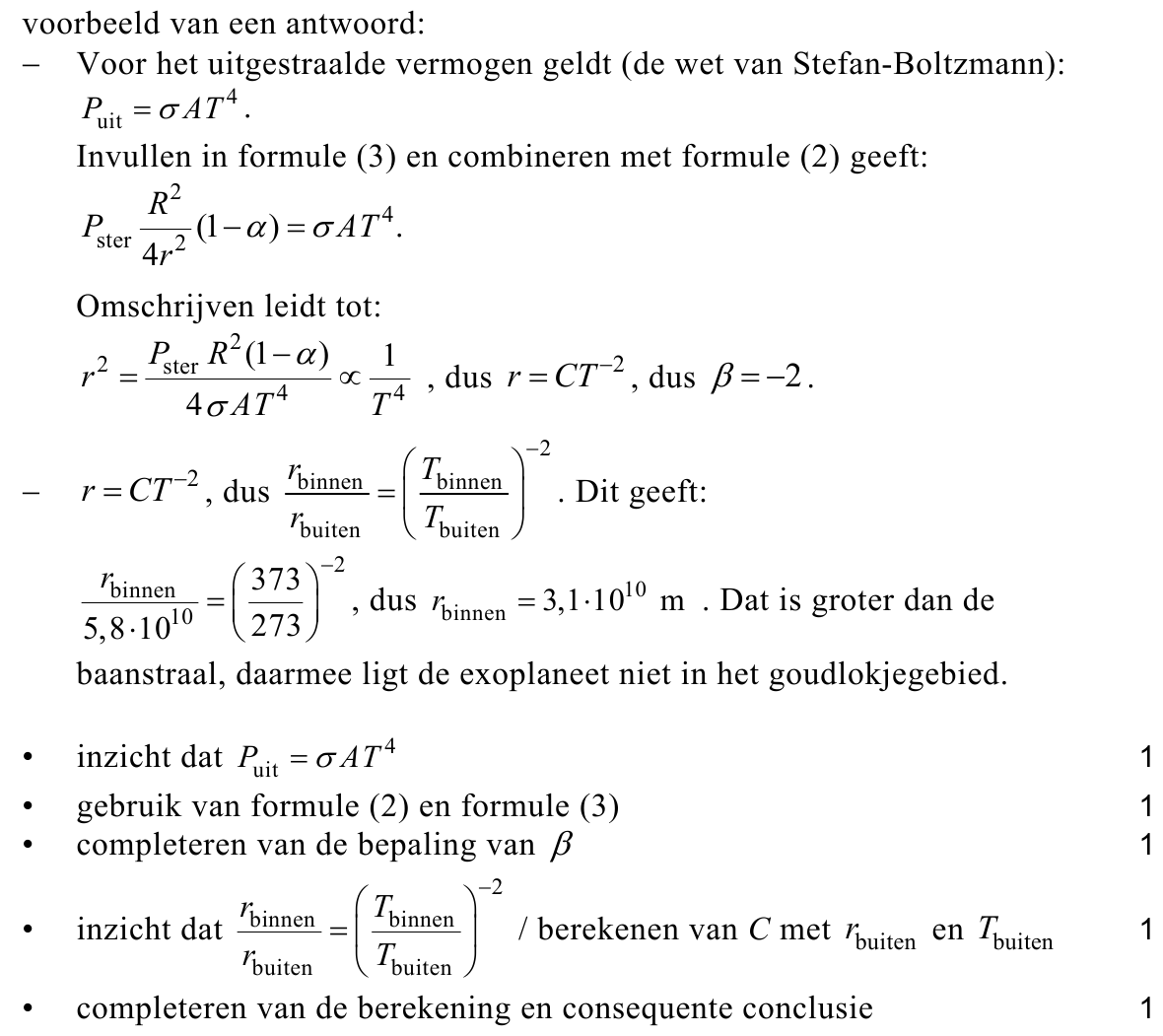 beoordelingsmodel vraag 9