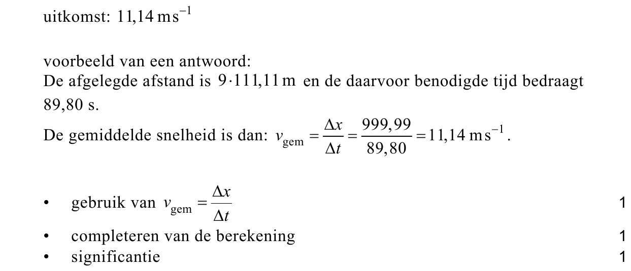 beoordelingsmodel vraag 1